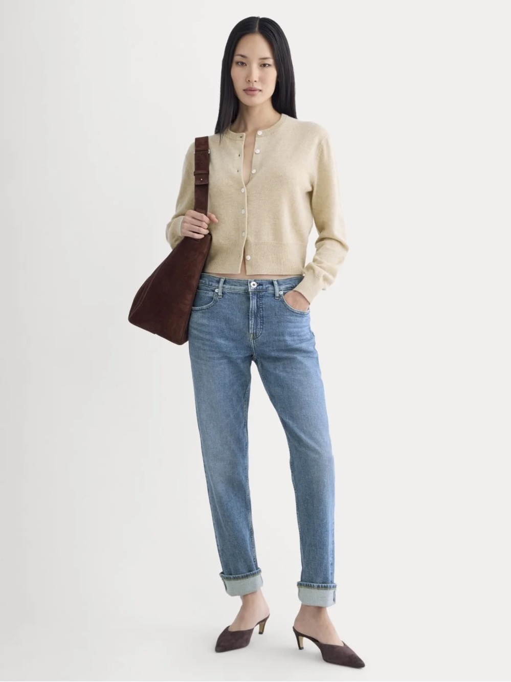 Everlane Selvedge Straight Jean Mid Indigo Wash Size 25R NWOT Mid Rise